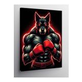 Tablo Mega Kanvas Tablo Kaslı Kurt Boksör 50 X 70 Cnvsdkey-128394-50-70