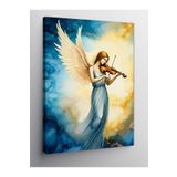 Tablo Mega Kanvas Tablo Keman Çalan Melek 50 X 70 Cnvsdkey-127488-50-70