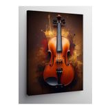 Tablo Mega Kanvas Tablo Keman Ve Kahverengi Fon 50 X 70 Cnvsdkey-129372-50-70