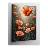 tablo mega Kanvas Tablo Kırmızı Gelincik Çiçeği, 100cm x 140cm