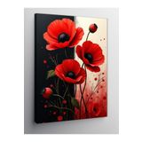 Tablo Mega Kanvas Tablo Kırmızı Gelincik Çiçekleri 70 X 100 Cnvsdkey-129631-70-100