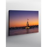 Tablo Mega Kanvas Tablo Kız Kulesi Gün Batımı YTCNVS503057, 100 x 140