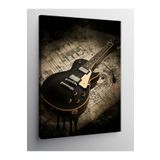 Tablo Mega Kanvas Tablo Klasik Siyah Gitar 70 X 100 Cnvsdkey-128328-70-100