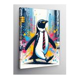 Tablo Mega Kanvas Tablo Kravatlı Penguen 70 X 100 Cnvsdkey-128003-70-100