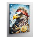 Tablo Mega Kanvas Tablo Limonlu Içecek Tutan Kartal 70 X 100 Cnvsdkey-128372-70-100