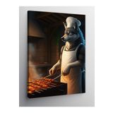 Tablo Mega Kanvas Tablo Mangal Ustası Kurt 100 X 140 Cnvsdkey-127506-100-140