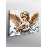 Tablo Mega Kanvas Tablo Melek Ve Çiçekler YTCNVS503653, 70 x 100