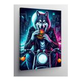 Tablo Mega Kanvas Tablo Motorsiklet Süren Kurt 100 X 140 Cnvsdkey-123872-100-140