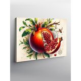 Tablo Mega Kanvas Tablo Nar Ve Yaprak Tasarımı YTCNVS501631, 70 x 100