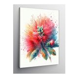 Tablo Mega Kanvas Tablo Okaliptüs Kırmızı Çiçeği 70 X 100 Cnvsdkey-116273-70-100