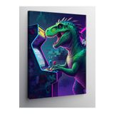 Tablo Mega Kanvas Tablo Oyun Makinesi Dinozor 70 X 100 Cnvsdkey-128745-70-100