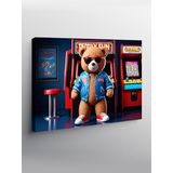 Tablo Mega Kanvas Tablo Peluş Oyuncak Makinesi YTCNVS501885, 100 x 140