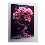 Tablo Mega Kanvas Tablo Pembe Çiçek Ağacı 100 X 140 Cnvsdkey-129566-100-140