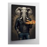Tablo Mega Kanvas Tablo Pizza Tutan Fil 70 X 100 Cnvsdkey-128985-70-100