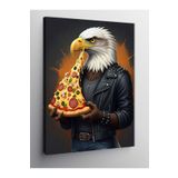 Tablo Mega Kanvas Tablo Pizza Yiyen Kartal 70 X 100 Cnvsdkey-126643-70-100