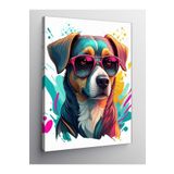Tablo Mega Kanvas Tablo Renkli Köpek Gözlükleri 100 X 140 Cnvsdkey-126546-100-140