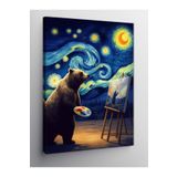 Tablo Mega Kanvas Tablo Resim Yapan Ayı 50 X 70 Cnvsdkey-127289-50-70