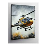 Tablo Mega Kanvas Tablo Sarı Kurtarma Helikopteri 70 X 100 Cnvsdkey-128631-70-100