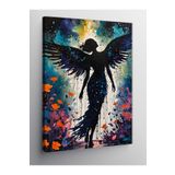 Tablo Mega Kanvas Tablo Siyah Kanatlı Melek 100 X 140 Cnvsdkey-129805-100-140
