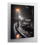 Tablo Mega Kanvas Tablo Sokak Lambası Ve Bank 50 X 70 Cnvsdkey-117057-50-70