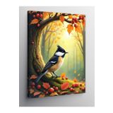 Tablo Mega Kanvas Tablo Sonbaharda Kuş 100 X 140 Cnvsdkey-123162-100-140