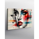 Tablo Mega Kanvas Tablo Soyut Kadın Portresi YTCNVS502653, 70 x 100