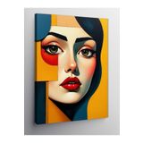 Tablo Mega Kanvas Tablo Soyut Portre Kadın 100 X 140 Cnvsdkey-129515-100-140