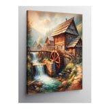 Tablo Mega Kanvas Tablo Su Değirmeni 50 X 70 Cnvsdkey-122680-50-70