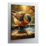 Tablo Mega Kanvas Tablo Su Içen Kuş 70 X 100 Cnvsdkey-124445-70-100