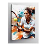 Tablo Mega Kanvas Tablo Tenis Oynayan Kadın 70 X 100 Cnvsdkey-126087-70-100