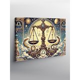 Tablo Mega Kanvas Tablo Terazi Burcu Astroloji Sanatı YTCNVS505432, 70 x 100