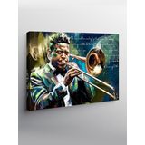 Tablo Mega Kanvas Tablo Trombon Çalan Sanatçı YTCNVS502912, 70 x 100