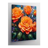 Tablo Mega Kanvas Tablo Turuncu Güller 50 X 70 Cnvsdkey-124172-50-70
