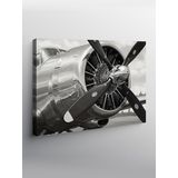 Tablo Mega Kanvas Tablo Uçak Pervane Motoru YTCNVS504518, 100 x 140