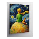 Tablo Mega Kanvas Tablo Uzaydaki Çocuk Ve Tilki Van Gogh Tarzi 70 X 100 Cnvsdkey-116481-70-100