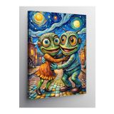 Tablo Mega Kanvas Tablo Van Gogh Stili Sarılan Kurbağalar 50 X 70 Cnvsdkey-116336-50-70