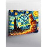 Tablo Mega Kanvas Tablo Van Gogh’Un Kedisi YTCNVS506284, 70 x 100