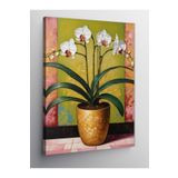 Tablo Mega Kanvas Tablo Vazoda Beyaz Orkide 100 X 140 Cnvsdkey-129964-100-140