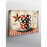 Tablo Mega Kanvas Tablo Vintage Kahve Fincanı YTCNVS503675, 50 x 70