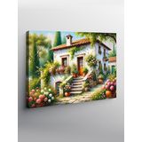 Tablo Mega Kanvas Tablo Yeşillikler İçinde Ev YTCNVS501395, 50 x 70
