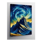 Tablo Mega Kanvas Tablo Yıldızlı Dağlar 100 X 140 Cnvsdkey-128881-100-140