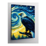 Tablo Mega Kanvas Tablo Yıldızlı Gece Kartalı 70 X 100 Cnvsdkey-129190-70-100