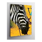 Tablo Mega Kanvas Tablo Zebra Ve Sarı Fon 70 X 100 Cnvsdkey-116554-70-100