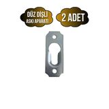 Tablo ve Çerçeve Askı Demiri Dişli Askı APARATI(METAL)(BOY:40MM EN:15MM) - Krom - KROM - 2 ADET