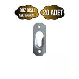 Tablo ve Çerçeve Askı Demiri Dişli Askı APARATI(METAL)(BOY:40MM EN:15MM) - Krom - KROM - 20 ADET