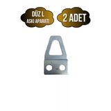 Tablo ve Çerçeve Askı Demiri L Askı APARATI(METAL)(BOY:35MM EN:20MM) - Krom - KROM - 2 ADET