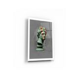 tablohouse Apollo Büstü Yeşil Cam Tablo SARI KIRMIZI BEYAZ MAVİ 105 x 70