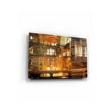 tablohouse Ayasofya Çinileri Cam Tablo SARI KIRMIZI BEYAZ MAVİ 60 x 90