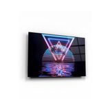 tablohouse Neon Vice City Cam Tablo SARI KIRMIZI BEYAZ MAVİ 35 x 50