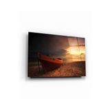 tablohouse Sandal Cam Tablo SARI KIRMIZI BEYAZ MAVİ 105 x 70